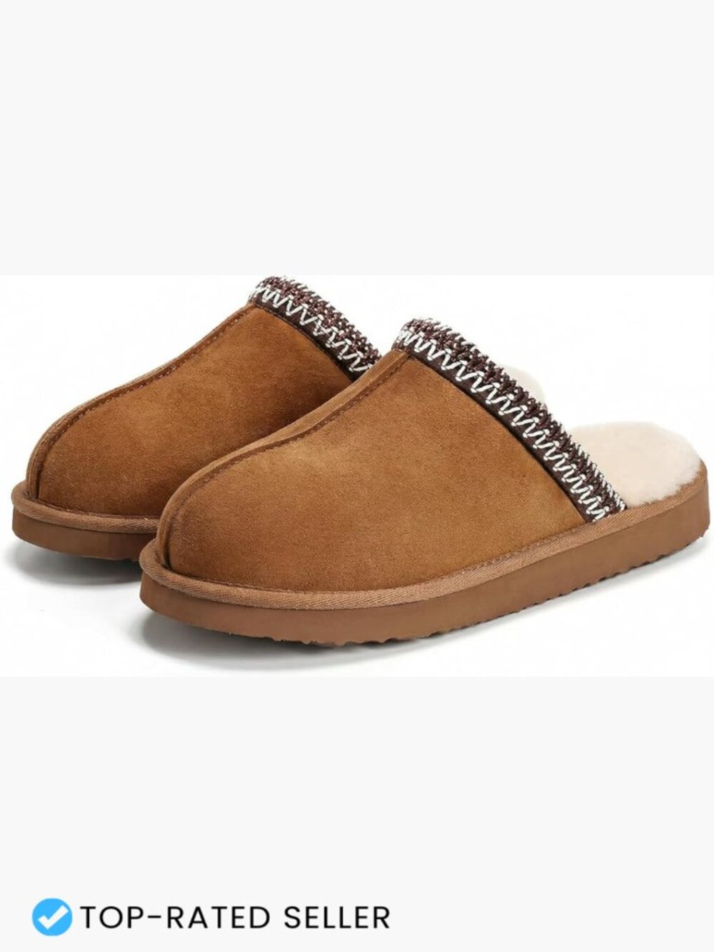 Women's Cozy Fuzzy Slippers Faux Fur Mules Memory Foam House Shoes Warm Winter